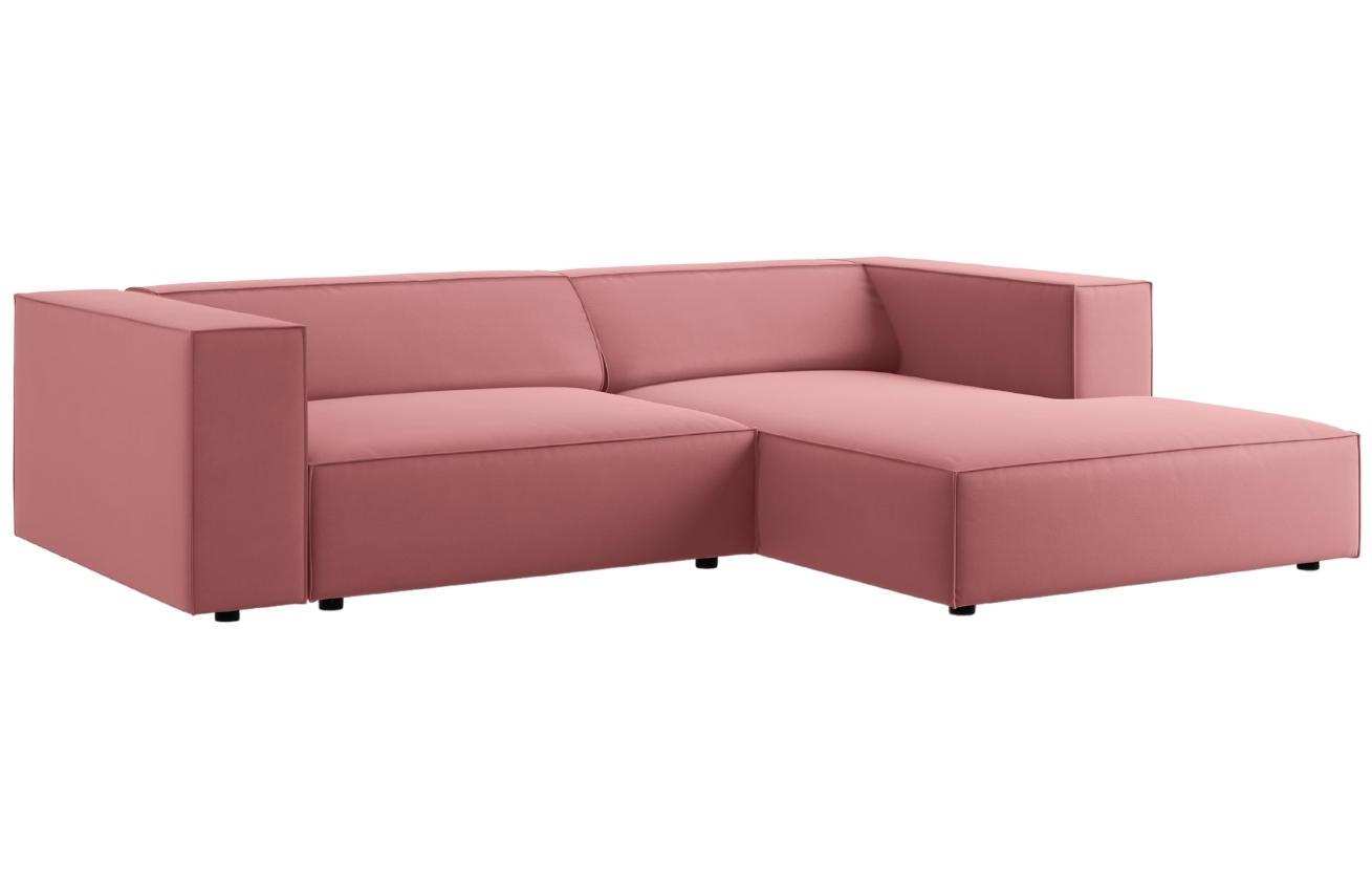 Cosmopolitan Design Sametová rohová pohovka Arendal 224 cm