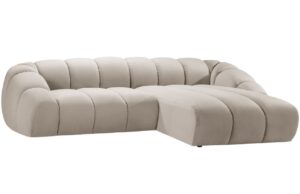 Micadoni Sametová rohová pohovka Diana 334 cm