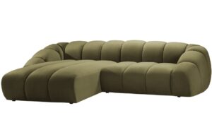 Micadoni Sametová rohová pohovka Diana 334 cm