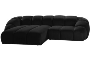 Micadoni Sametová rohová pohovka Diana 294 cm