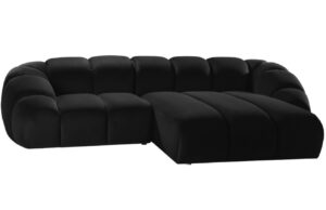 Micadoni Sametová rohová pohovka Diana 294 cm