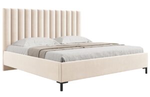 Micadoni Sametová postel Allison 140 x 200 cm s úložným prostorem