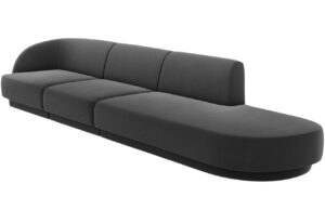 Micadoni Sametová pohovka Miley 323 cm