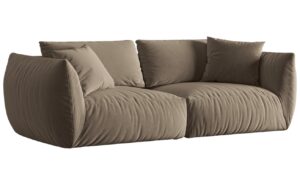 Micadoni Sametová pohovka Chris 260 cm