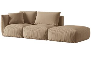 Micadoni Sametová pohovka Chris 315 cm