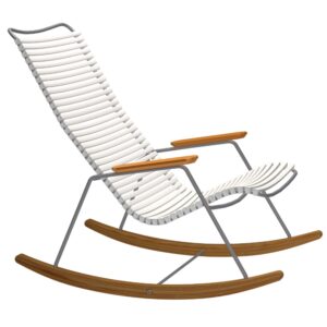 Houe Bílé plastové houpací zahradní křeslo Click