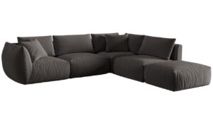 Micadoni Sametová rohová pohovka Chris 295 cm