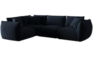 Micadoni Sametová rohová pohovka Chris 295 cm