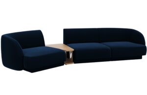 Micadoni Sametová pohovka Miley 303 cm