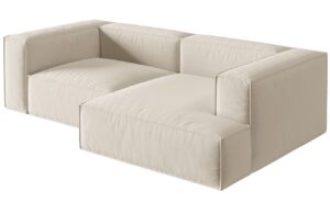 Micadoni Sametová rohová pohovka Nuria 252 cm