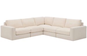 Kave Home Béžová modulární rohová pohovka Alea 310 x 310 cm