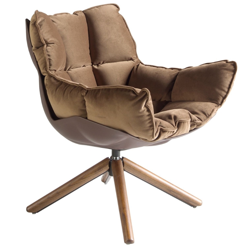 Angel Cerdá Sametové otočné křeslo No. 5104