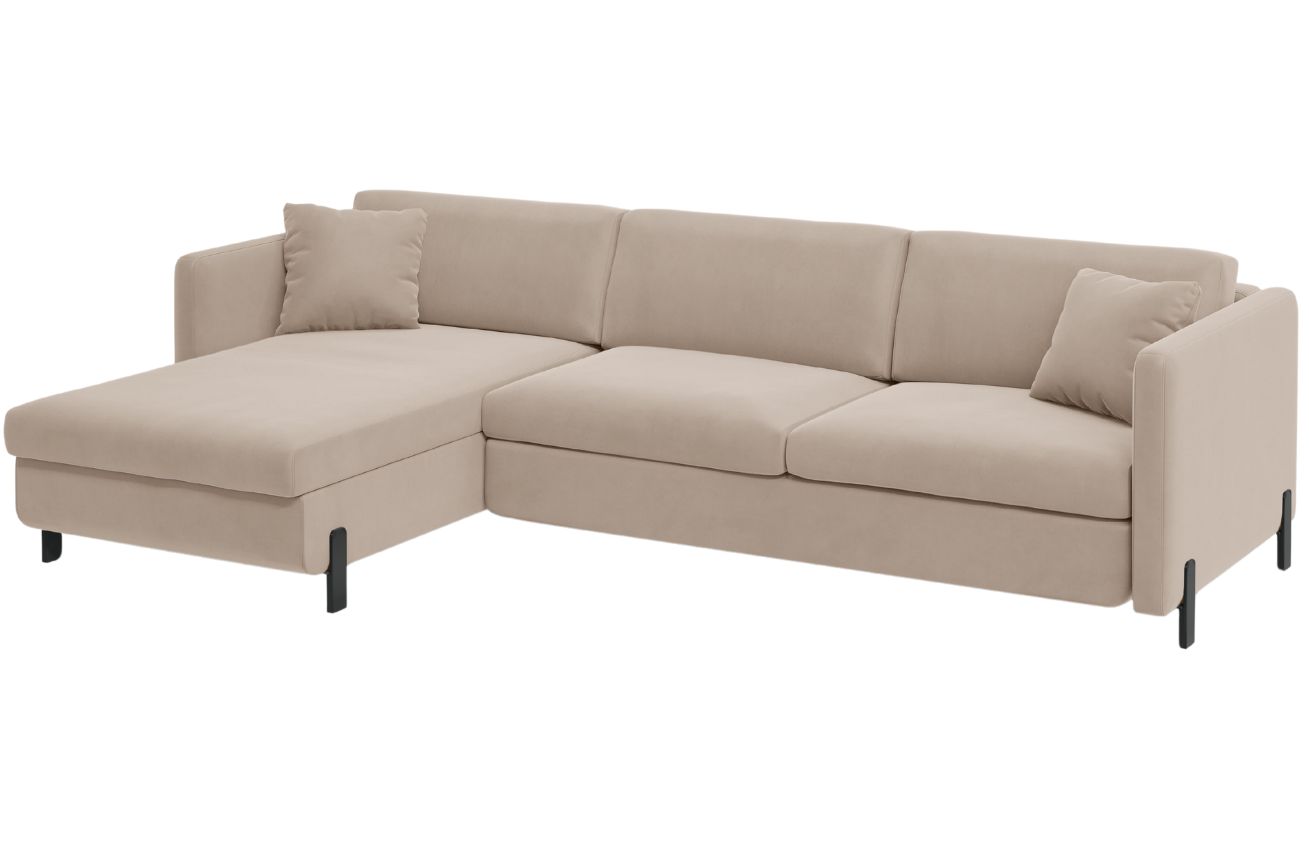 Micadoni Sametová rozkládací pohovka Gloria 280 cm