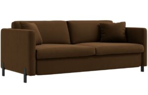 Micadoni Sametová rozkládací pohovka Gloria 182 cm