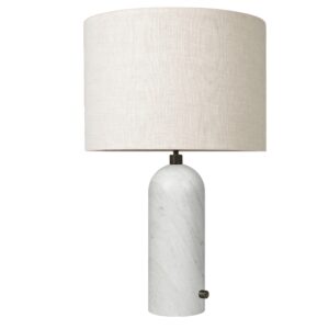 GUBI Mramorová stolní lampa Gravity 49 cm