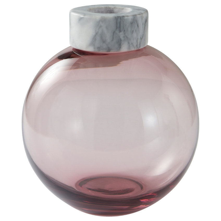 Jotex Skleněná váza HILLEBI 19 cm