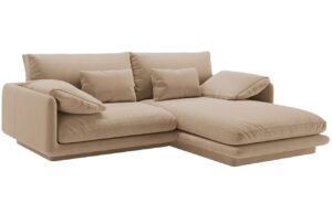 Micadoni Sametová rohová pohovka Torino 220 cm