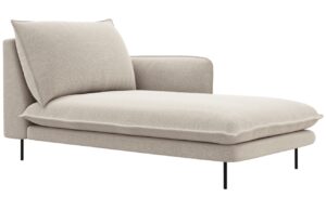 Cosmopolitan Design Světle béžová čalouněná lenoška Vienna 170 cm