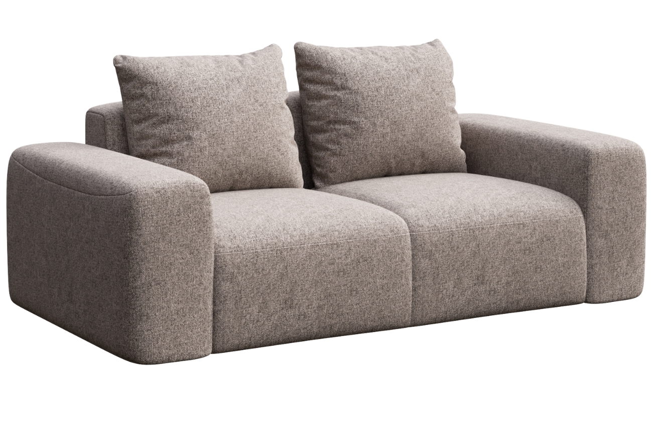 Rodier Šedá čalouněná dvoumístná pohovka Monce 212 cm