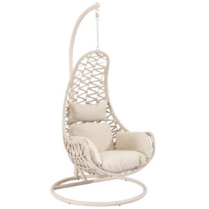 Somcasa Béžové závěsné křeslo Constanza