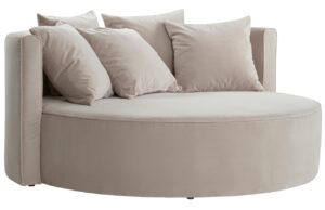 Jotex Šedohnědá sametová pohovka WYOMING 160 cm