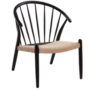 Jotex Černé dřevěné křeslo SAREK