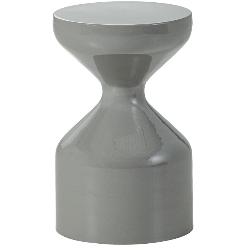 WOOOD Světle šedý kovový odkládací stolek Floyd 30 cm