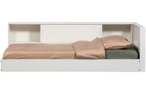 WOOOD Bílá dřevěná postel Carter 90 x 200 cm