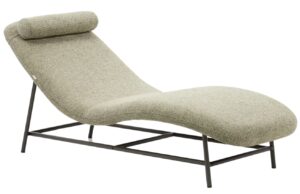 Kave Home Zelená čalouněná lenoška Osla 175 cm