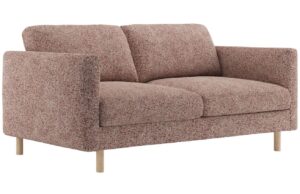 Micadoni Růžová dvoumístná pohovka Eden 146 cm