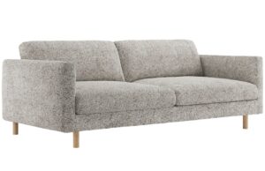 Micadoni Béžovošedá čtyřmístná pohovka Eden 209 cm