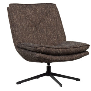 WOOOD Hnědé otočné křeslo Milaro