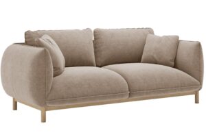 Micadoni Tmavě béžová dvoumístná pohovka Ada 178 cm