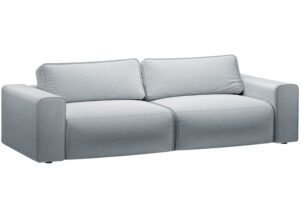 Micadoni Světle šedá rozkládací pohovka Victor 246 cm