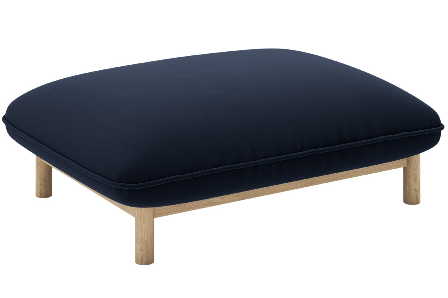 Micadoni Královsky modrá sametová podnožka Ada 95 x 65 cm