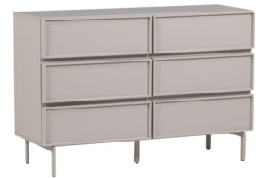 WOOOD Světle šedá komoda Tours 120 x 42 cm