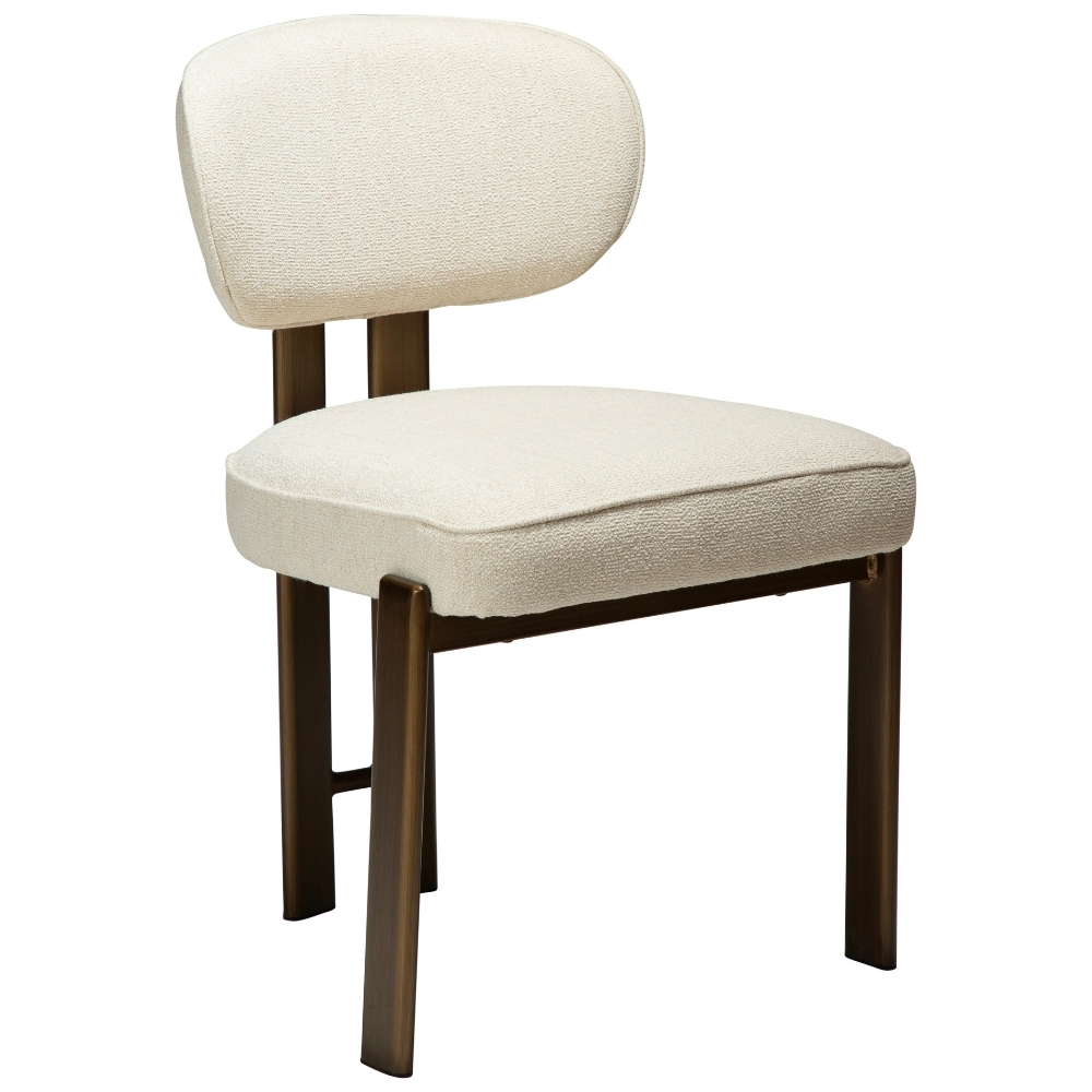 ​​​​​Dan-Form Krémově bílá bouclé jídelní židle DAN-FORM Duct