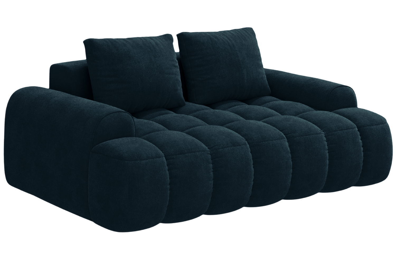 Cosmopolitan Design Tmavě modrá sametová dvoumístná pohovka Linz 175 cm