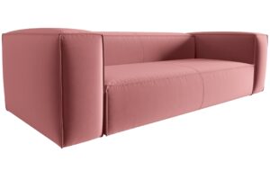 Cosmopolitan Design Růžová sametová čtyřmístná pohovka Mackay 230 cm