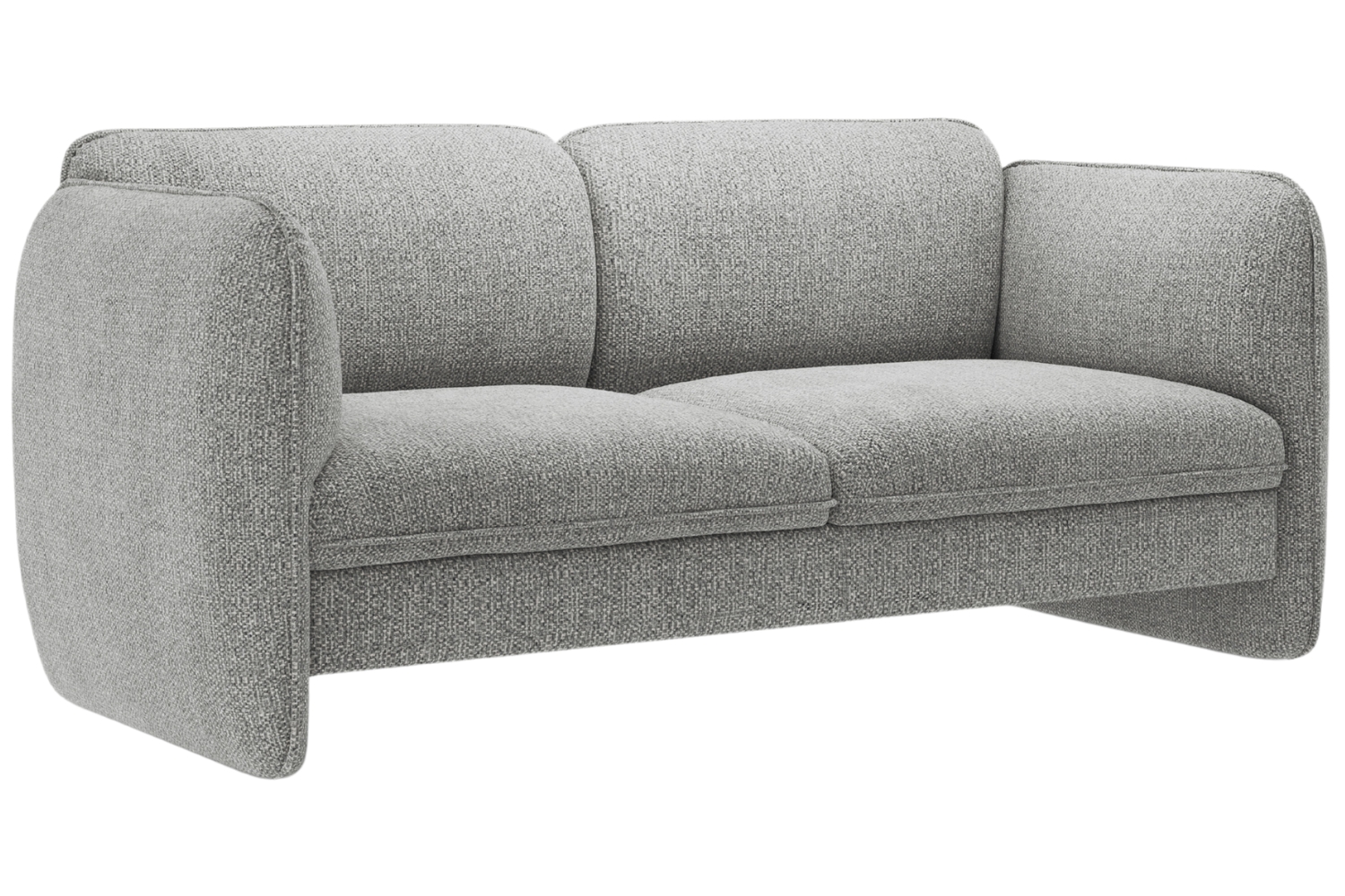 Micadoni Šedá dvoumístná pohovka Georgia 168 cm