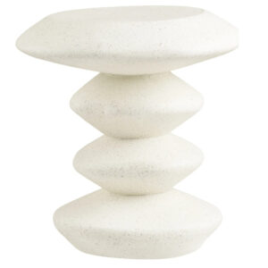 Nordic Living Bílý odkládací stolek Newton 36 cm