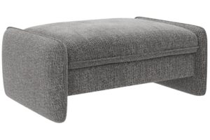 Micadoni Tmavě šedá podnožka Georgia 115 x 70 cm