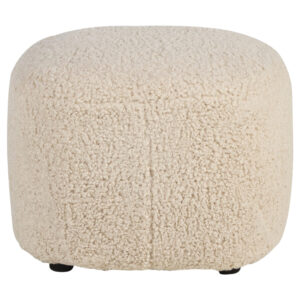 Béžová bouclé podnožka Quax Gomi 50 x 50 cm