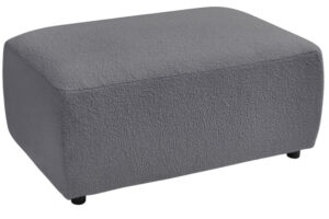 Bobochic Paris Tmavě šedá bouclé podnožka Envy 100 x 70 cm