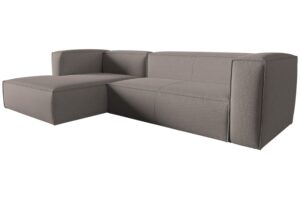 Cosmopolitan Design Hnědá rohová pohovka Mackay 282 cm