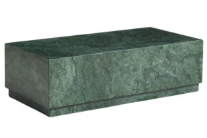 Kave Home Tmavě zelený mramorový konferenční stolek Sorein 100 x 50 cm