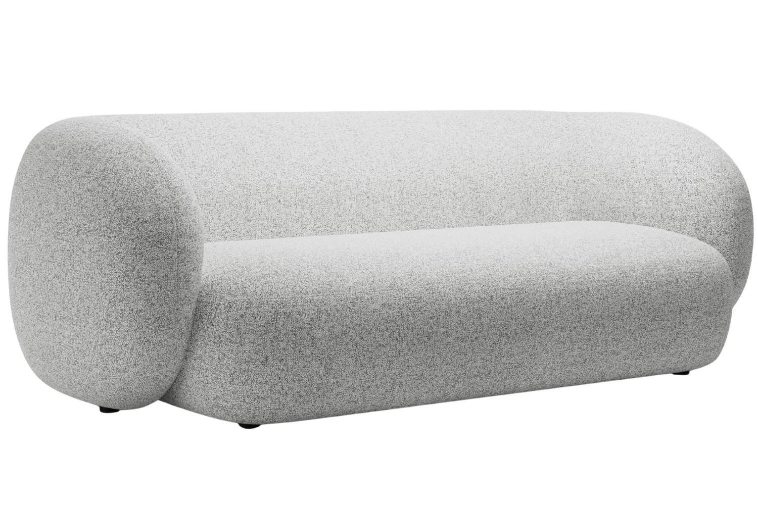 Světle šedá čalouněná trojmístná pohovka MICADONI Kate 213 cm