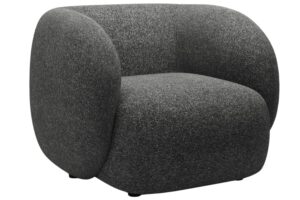 Micadoni Tmavě šedé křeslo Kate