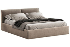 Woodsoft Hnědá dvoulůžková postel Novara 180 x 200 cm