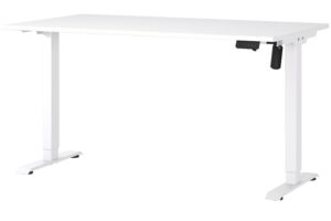 Germania Bílý výškově nastavitelný pracovní stůl Profi 2.0 140 x 80 cm